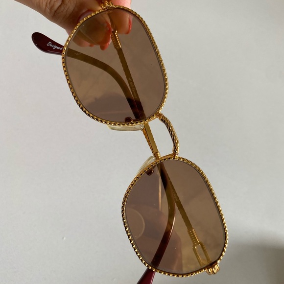 Vintage Frames Gold reflective sunglasses - Picture 3 of 4